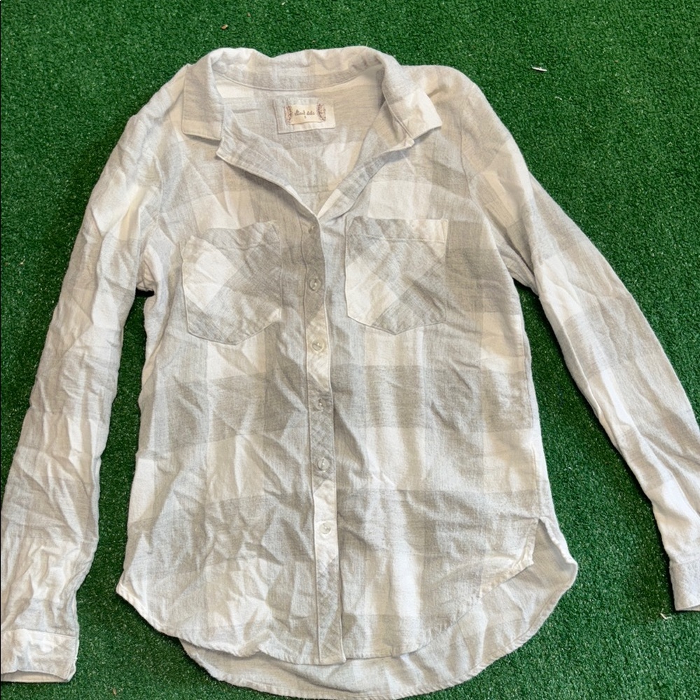 Altar’d State Casual Button Down flannel Shirt